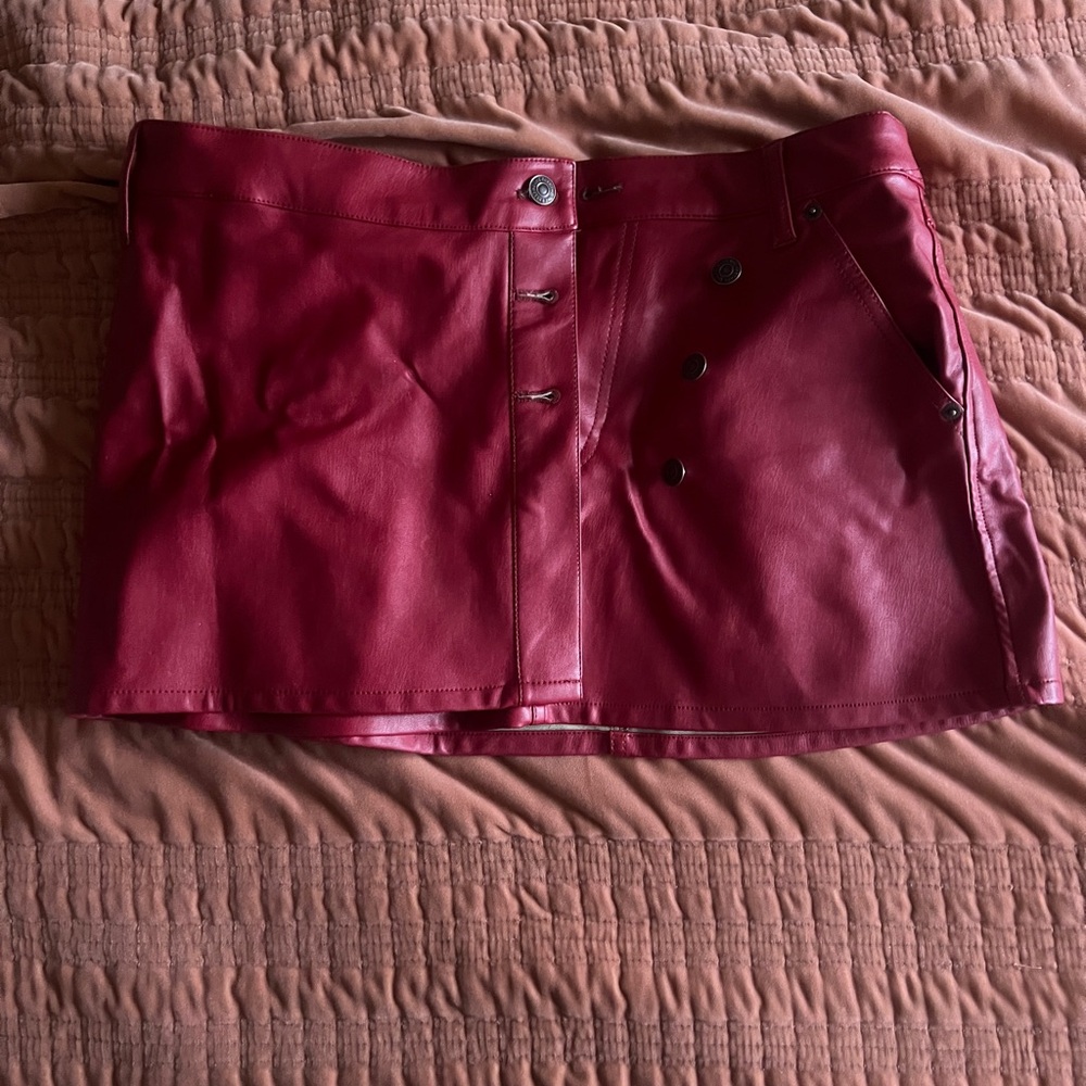 We the Free wynne vegan leather skirt